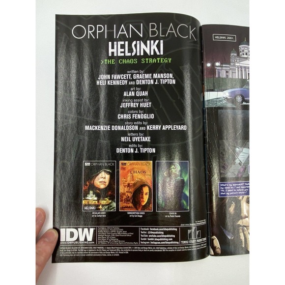 Orphan Black Helsinki #1 (Subscription Var) Idw Publishing Chaos Strategy - Picture 3 of 4